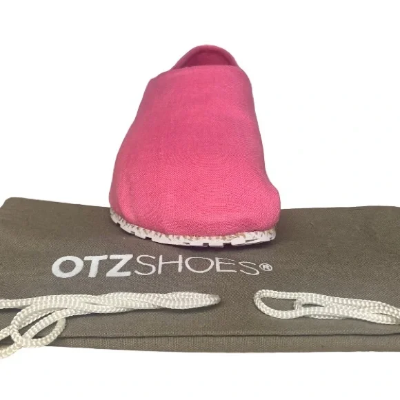 🔥NEW OTZ 300GMS UNISEX LINEN Shoes in Fuchsia (pink) NWT - Picture 4 of 16